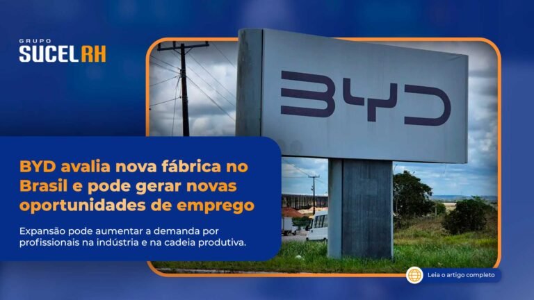 BYD avalia nova fábrica no Brasil